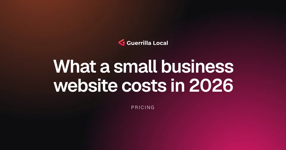 How much does a website cost for a small business in 2026? Cover for the guide: How much does a website cost for a small business in 2026?