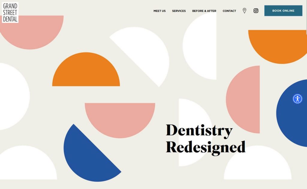 modern dental website