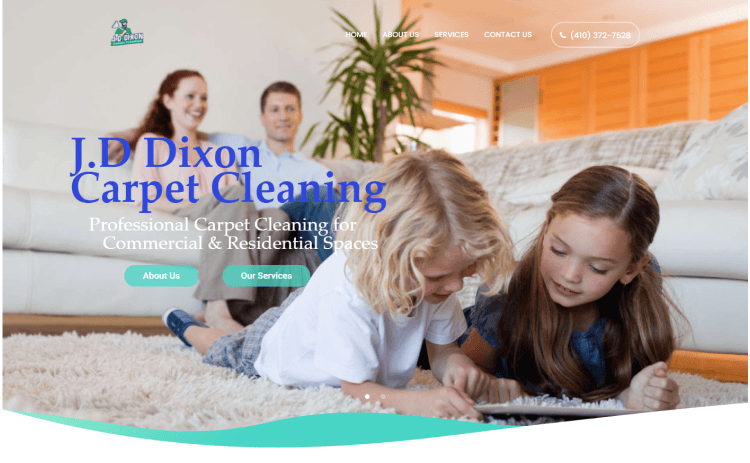 JD Dixon Carpet Cleaning Website

