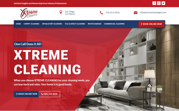 Well-Designed Carpet Cleaning Websites