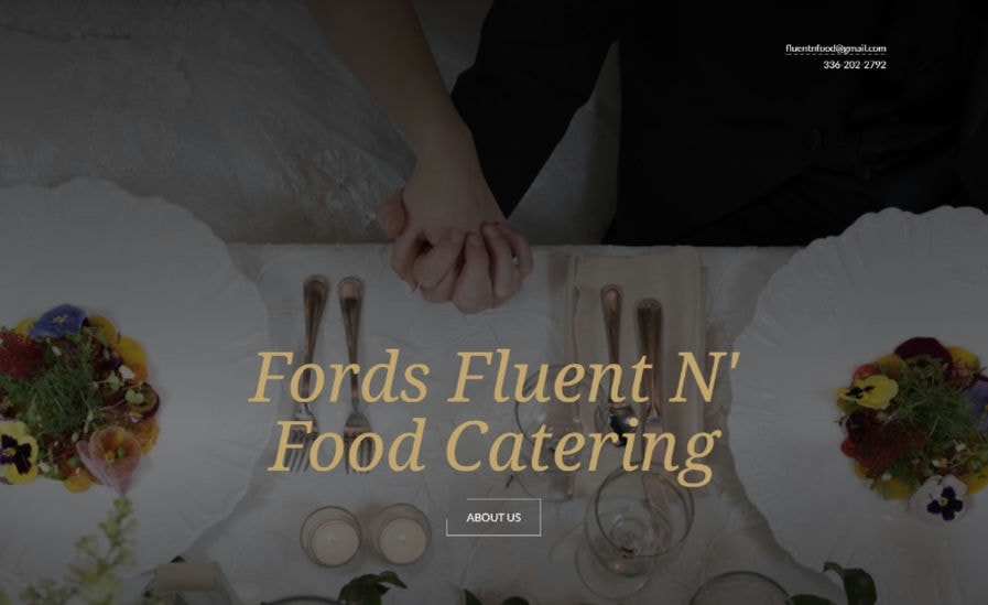 catering websites inspiration