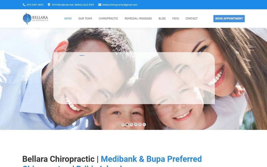 Chiropractic Site Design