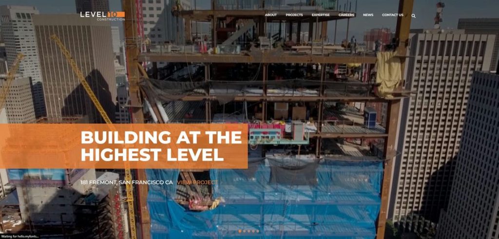 Level 10 Construction web site

