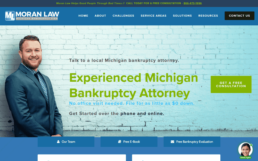 sample bankruptcy lawyers site
