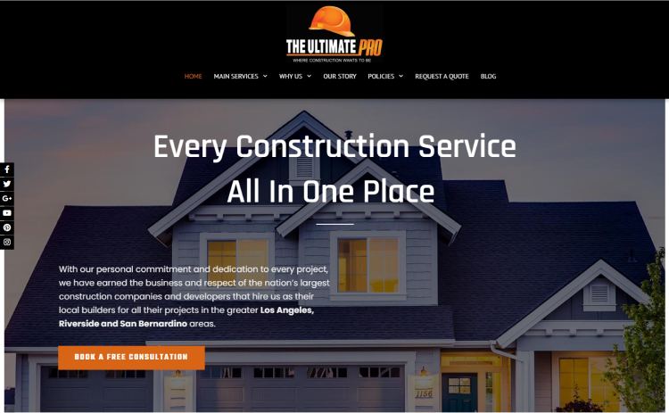 Web Design for construction company