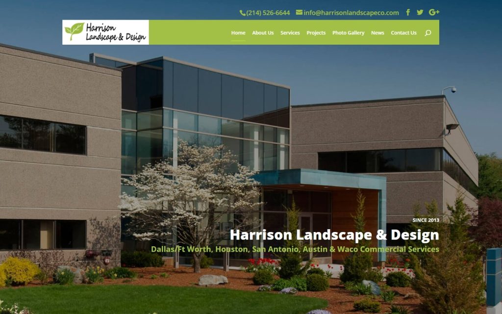 Harrison Landscape & Design Website