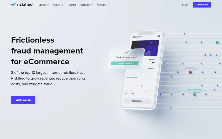 Riskified: Modern Animations and Organized Layout
Top Fintech Websites