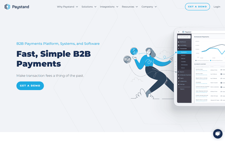 Fintech Websites Inspiration paystand