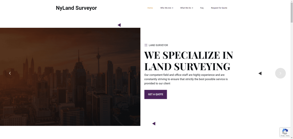 2. NY Land Surveyor Website Design