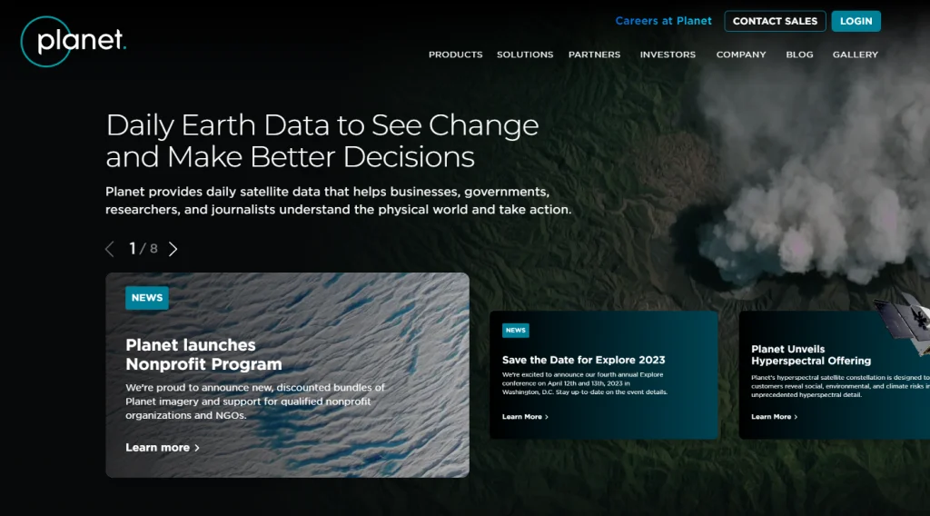 2. Planet Labs - Lab website design