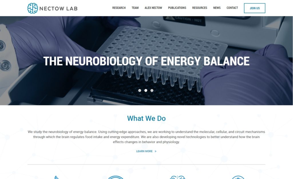 22. Nectow Lab - Best Lab website design