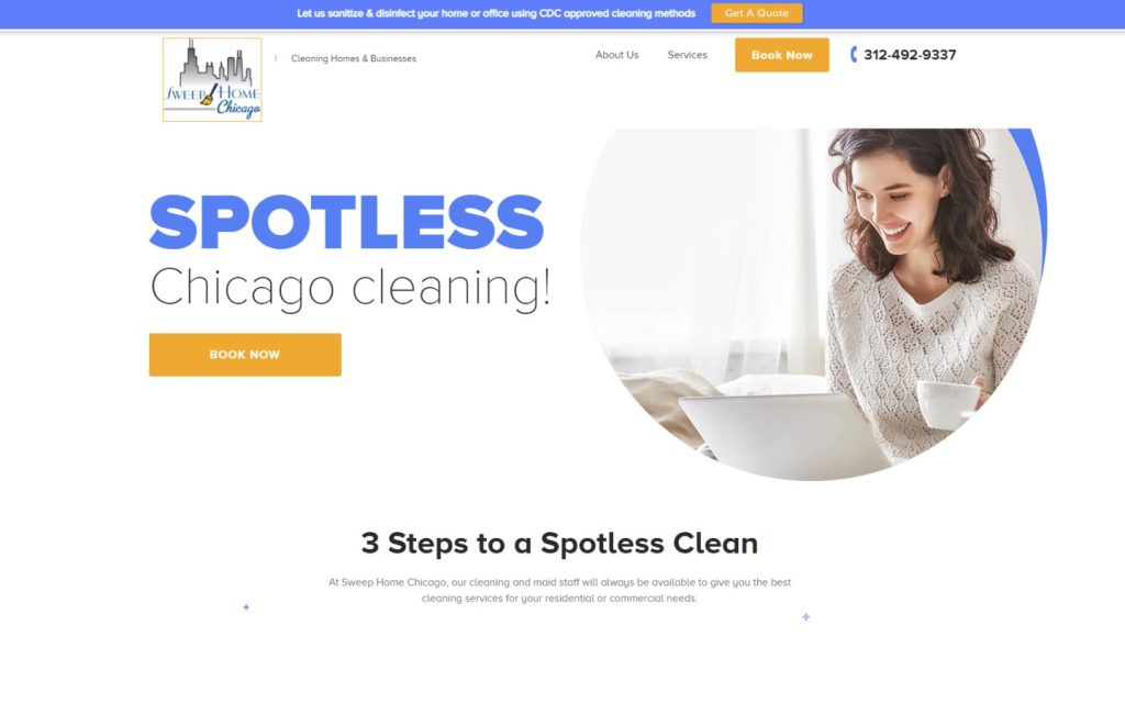 26. Sweep Home - Best Cleaning Website Design
