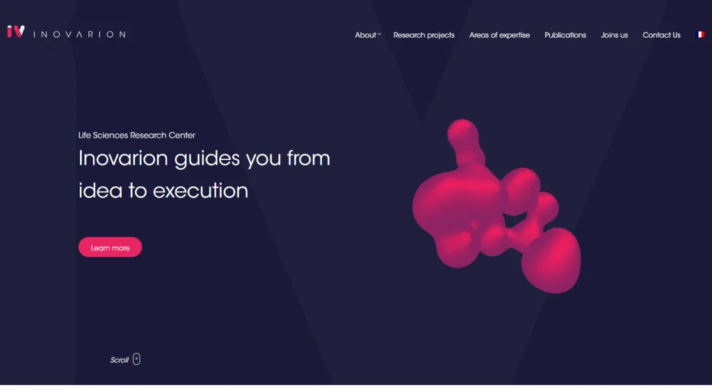 29. Inovarion - BEST LABORATORY WEBSITE Design