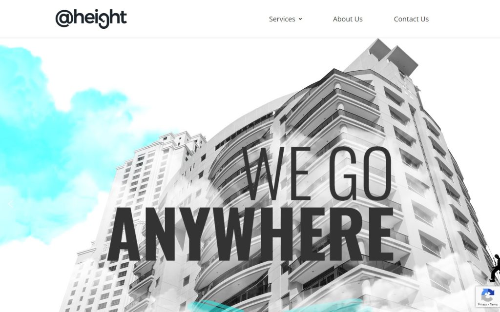 Height's website offers a minimal and clean design