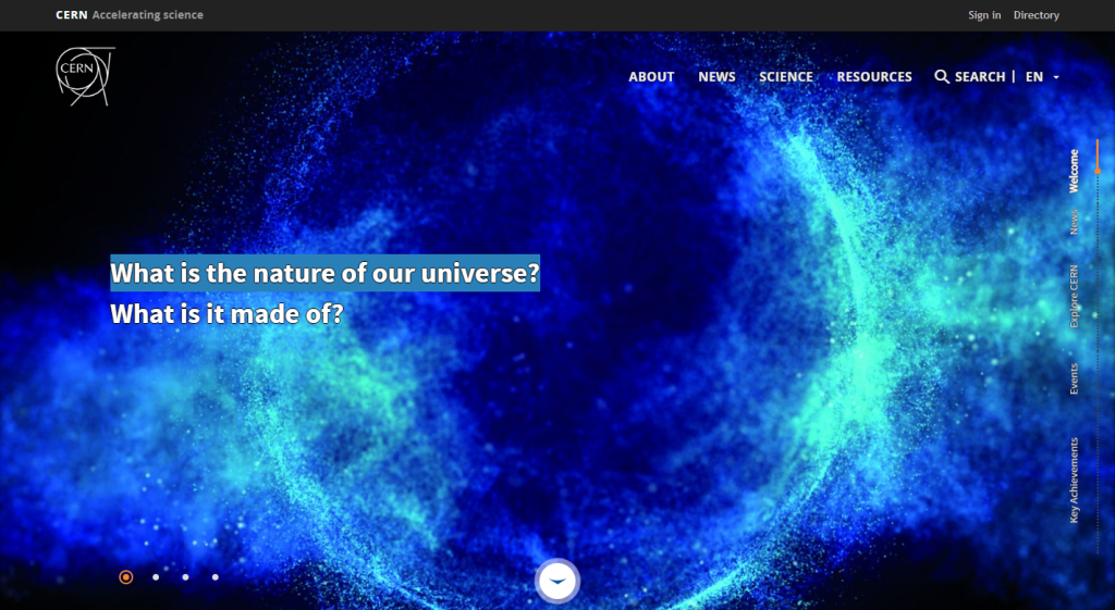 33. CERN - BEST LABORATORY WEBSITE Design