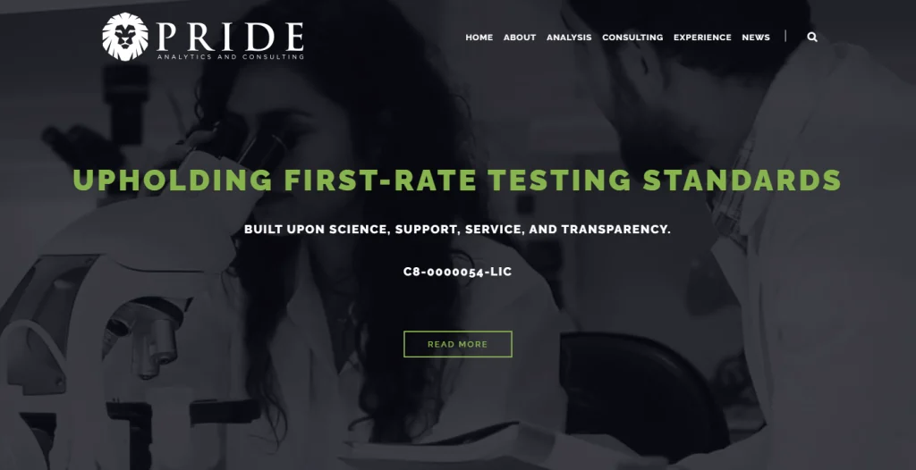 39. Pride Analytics - BEST LABORATORY WEBSITE Design