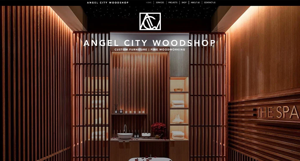 4. Angel City Woodshop Website Design