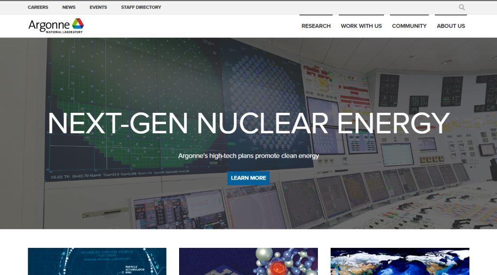 40. Argonne National Laboratory - BEST LABORATORY WEBSITE Design