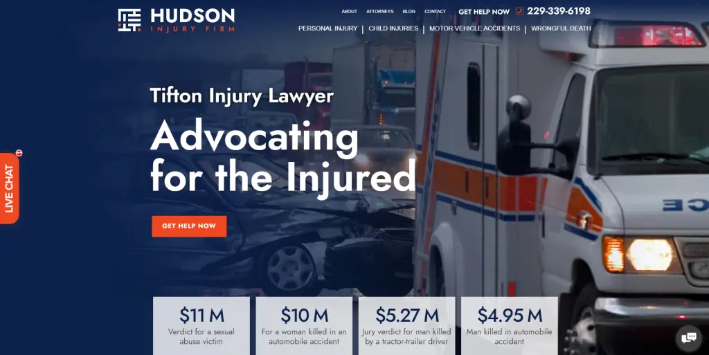 40. Hudson Injury Firm