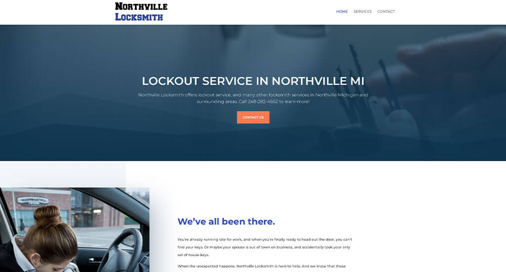 5. Northville Locksmith Web Design