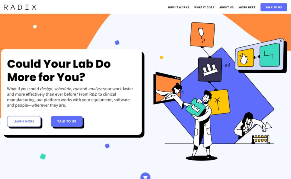 9. Radix - Best Lab website design